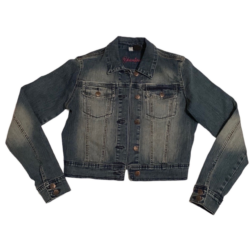 Younique Distressed Jean Jacket • Size Medium